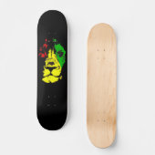 Rasta Leeuw Persoonlijk Skateboard (Voorkant)