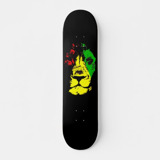 Rasta Leeuw Persoonlijk Skateboard (Voorkant)