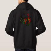 Rasta Leeuw Rugontwerp Hoodie (Achterkant)