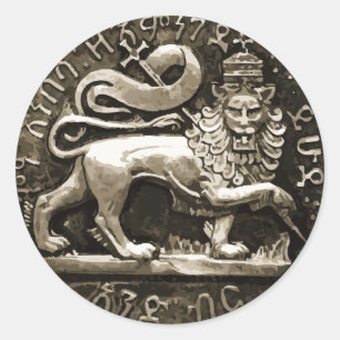 Rasta Leeuw van Juda Oude Sticker Ontwerp