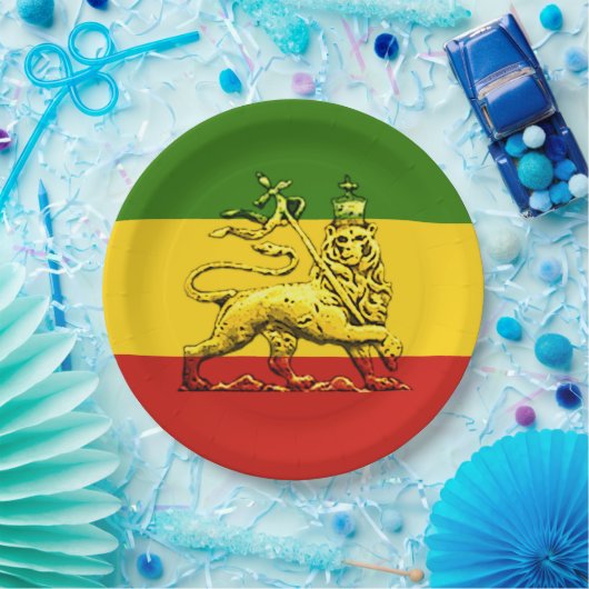 Rasta Leeuw van Juda Papier Bord (Feest)