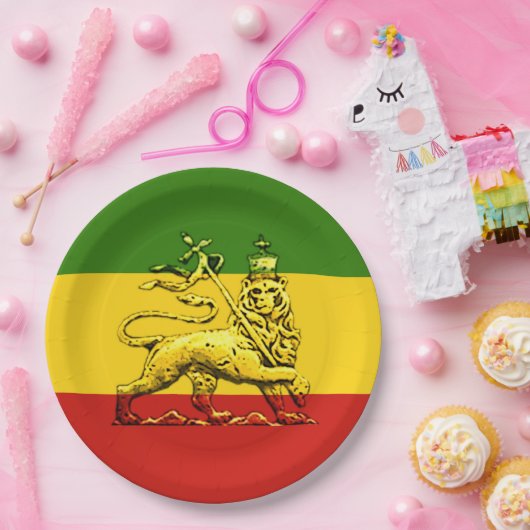 Rasta Leeuw van Juda Papier Bord (Feest)