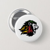 RASTA Leeuw van Juda | Rood Goud Groen Ronde Button 5,7 Cm (Voorkant /achterkant)