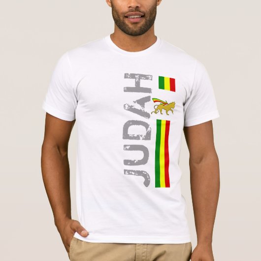 RASTA Leeuw van Juda | Rood Goud Groen T-shirt (Voorkant)