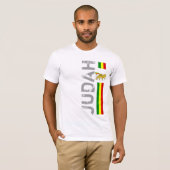 RASTA Leeuw van Juda | Rood Goud Groen T-shirt (Voorkant volledig)