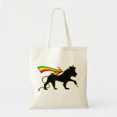RASTA Leeuw van Juda | Rood Goud Groen Tote Bag (Voorkant)