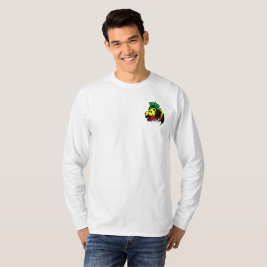 Rasta Leeuw van Juda T-Shirt (Voorkant volledig)