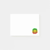 Rasta leeuwenkop rood geel groen tekening Jamaica Post-it® Notes (Voorkant)