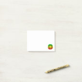 Rasta leeuwenkop rood geel groen tekening Jamaica Post-it® Notes (Op bureau)