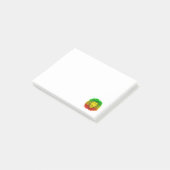 Rasta leeuwenkop rood geel groen tekening Jamaica Post-it® Notes (Schuin)