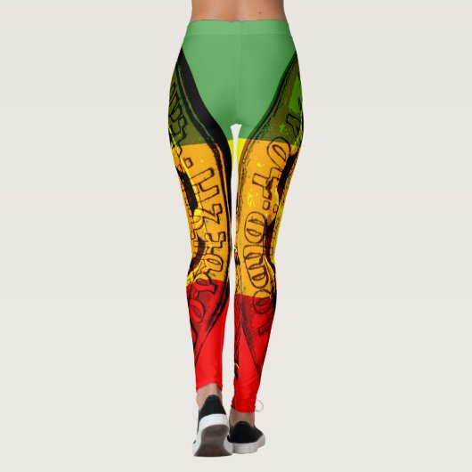 Rasta Leggings Lion of Judah Design (Achterkant)