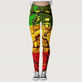 Rasta Leggings Lion of Judah Design (Voorkant)