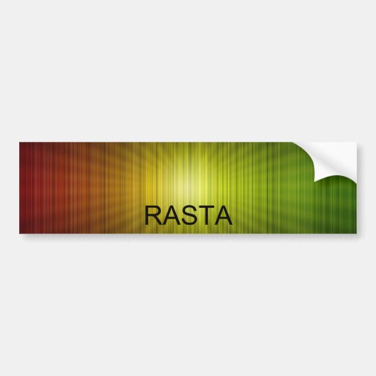Rasta_Line_Background_by_TheDeviant426, RASTA Bumpersticker (Voorkant)