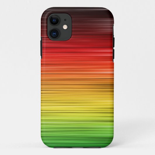 Rasta Lined Iphone 5 Hoesje-Mate Hoesje (Achterkant)