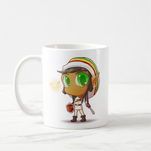 Rasta Link - Legend of Zelda Fan Fiction Apparel Koffiemok (Links)