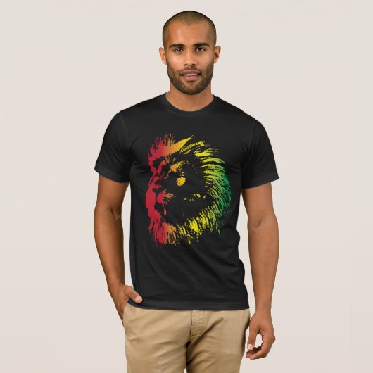 Rasta Lion 2 T-shirt (Voorkant volledig)