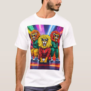 Rasta Lion Breakdance Extravaganza T-shirt