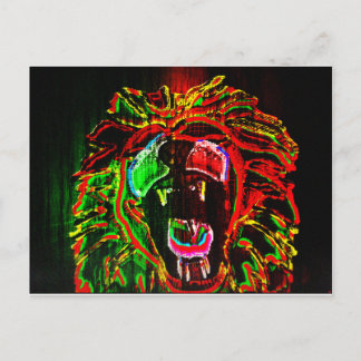 Rasta Lion Briefkaart