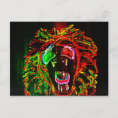 Rasta Lion Briefkaart (Voorkant)