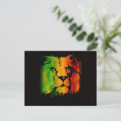 Rasta Lion Briefkaart (Staand voorkant)