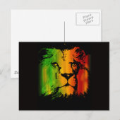 Rasta Lion Briefkaart (Voorkant / Achterkant)