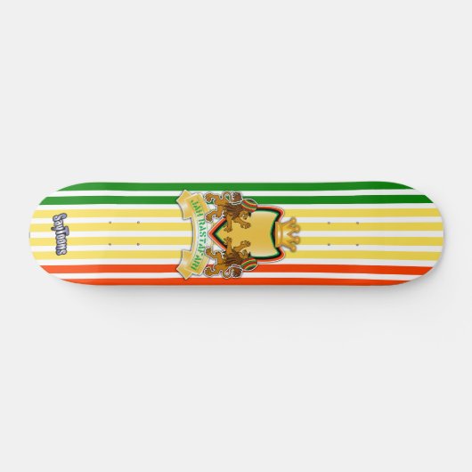 Rasta Lion Crest Skateboard (Horizontaal)