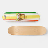 Rasta Lion Crest Skateboard (Horizontaal)