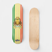 Rasta Lion Crest Skateboard (Voorkant)