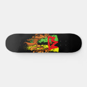 Rasta Lion Crown  Persoonlijk Skateboard (Horizontaal)