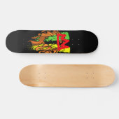 Rasta Lion Crown  Persoonlijk Skateboard (Horizontaal)