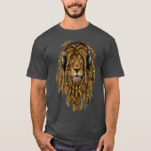 Rasta Lion Dreadlocks Reggae Cool gift Lover T-shirt (Voorkant)
