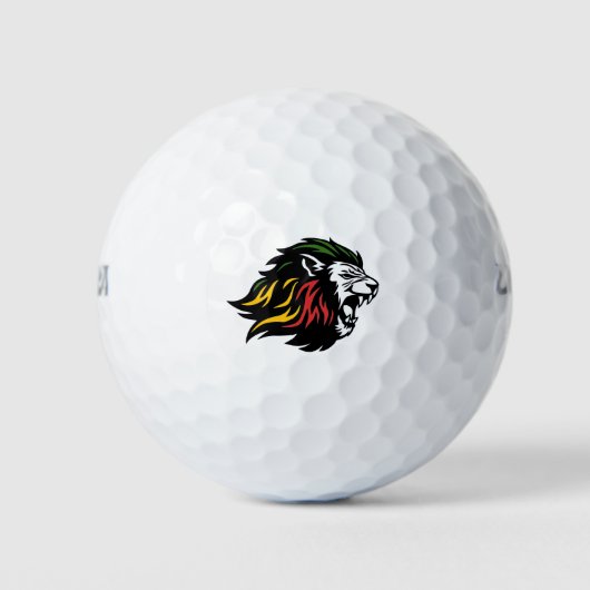 Rasta Lion Golfballen (Voorkant)