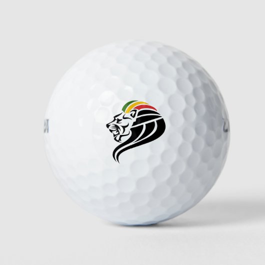 Rasta Lion Golfballen (Voorkant)