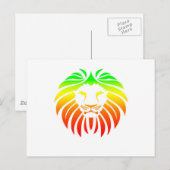 Rasta Lion Head Briefkaart (Voorkant / Achterkant)