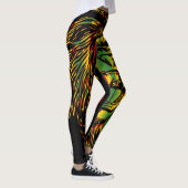 Rasta Lion Judah Fire Leggings (Rechts)