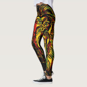 Rasta Lion Judah Fire Leggings (Links)