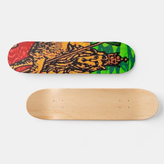 Rasta Lion Judah Flag Persoonlijk Skateboard (Horizontaal)