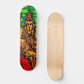 Rasta Lion Judah Flag Persoonlijk Skateboard (Voorkant)
