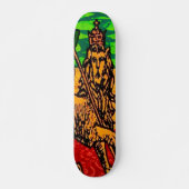 Rasta Lion Judah Flag Persoonlijk Skateboard (Voorkant)