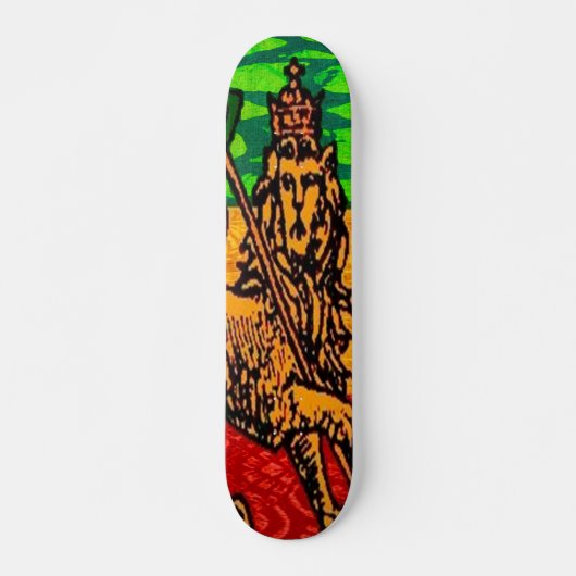 Rasta Lion Judah Flag Persoonlijk Skateboard (Voorkant)