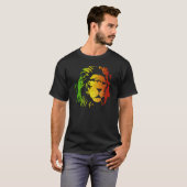 Rasta Lion Judah Lion-liefhebbers T-shirt (Voorkant volledig)