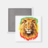 Rasta Lion Judah Magneet (Voorkant / Achterkant)