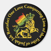 Rasta Lion Judah Magnet (Voorkant)