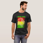 Rasta Lion Judah Reggae Roots Jamaica Rasta Reg. T-shirt (Voorkant volledig)