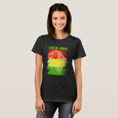 Rasta Lion Judah Reggae Roots Jamaica Rasta Reg. T-shirt (Voorkant volledig)