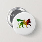 Rasta Lion Judah Ronde Button 5,7 Cm (Voorkant /achterkant)