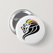 Rasta Lion Judah Ronde Button 5,7 Cm (Voorkant /achterkant)