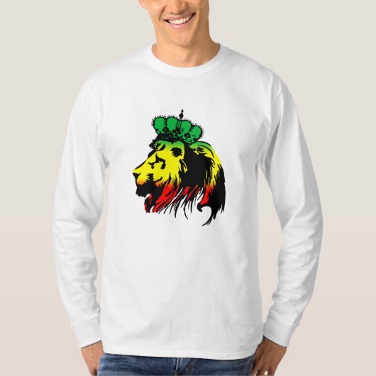 Rasta Lion Judah T-Shirt (Voorkant)