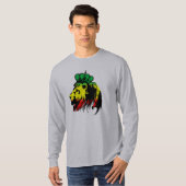 Rasta Lion Judah T-Shirt (Voorkant volledig)