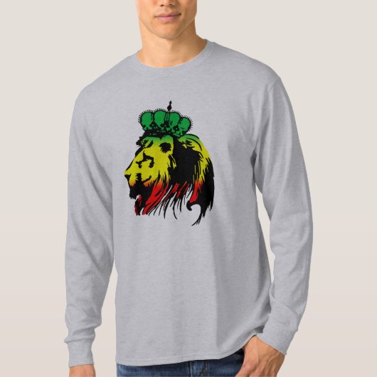 Rasta Lion Judah T-Shirt (Voorkant)